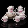 Купить Сервиз чайный "Весна" на 4 персоны (15 предметов), форма "Сударыня", автор формы Н.П. Славина, автор росписи Н.М. Павлова, фарфор, роспись, золочение, Ленинградский фарфоровый завод (ЛФЗ), СССР, 1982-1991 гг.