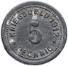 Купить Германия "Олигс" 5 пфеннигов 1917 нотгельд