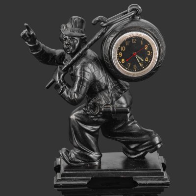 купить Часы "Клоун", чугун, крашение, Каслинский чугунолитейный завод (Касли), СССР, 1960 г.