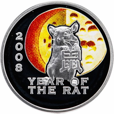 купить Ниуэ 1 доллар 2007 "Год крысы 2008 - сыр и крыса"