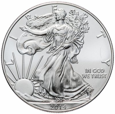 Купить США 1 доллар 2014 "Шагающая свобода"