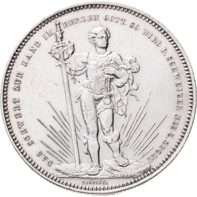 купить Швейцария 5 франков 1879 "Стрелковый фестиваль в Базеле"