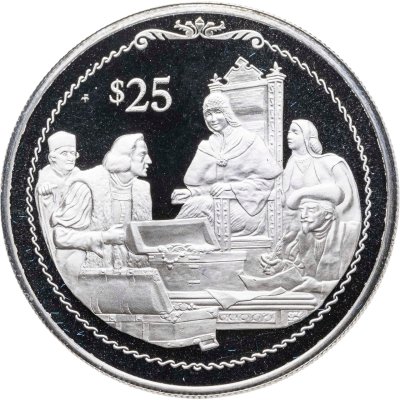 купить Британские Виргинские острова 25 долларов (dollar) 1992 "500 лет Открытию Нового Света. Сокровища"