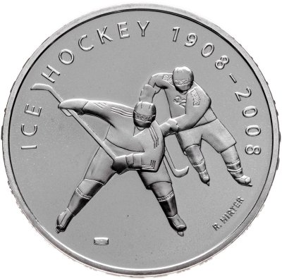 купить Швейцария 20 франков 2008 "100 лет хоккею" в капсуле