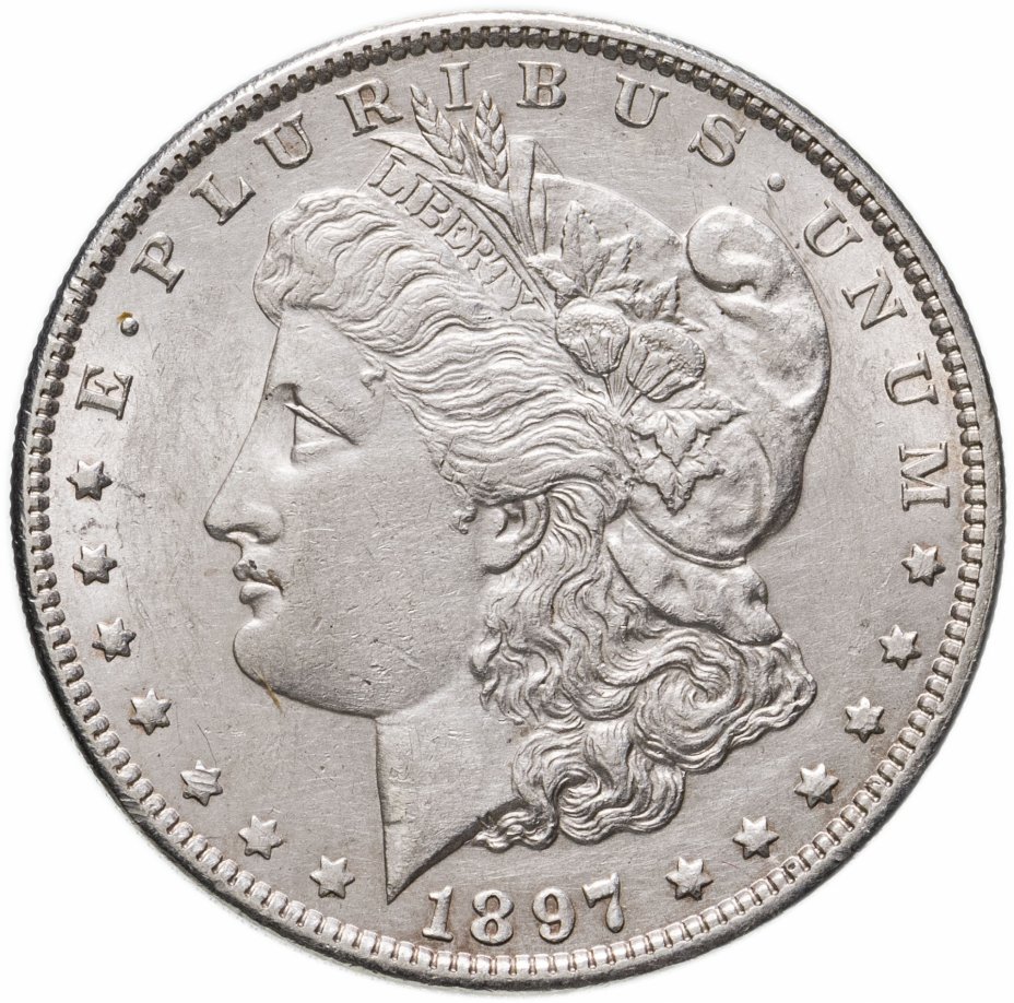 купить США 1 доллар (dollar) 1897  Доллар Моргана Без отметки монетного двора