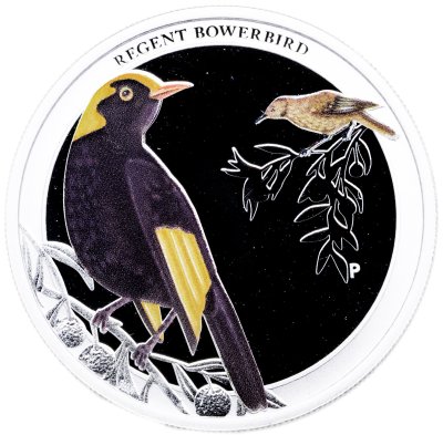 купить Австралия 50 центов 2013 "Птицы Австралии - Австралийский золотой шалашник", в футляре с сертификатом