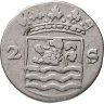 Купить Голландская республика, Зеландия 2 стювера 1750