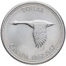 Купить Канада 1 доллар (dollar) 1967  100 лет Конфедерации Канада в слабе Монетник.ру UNC details