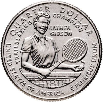 купить США 1/4 доллара (25 центов, квотер) 2025 D "Американские женщины - спортсменка Алтея Гибсон"