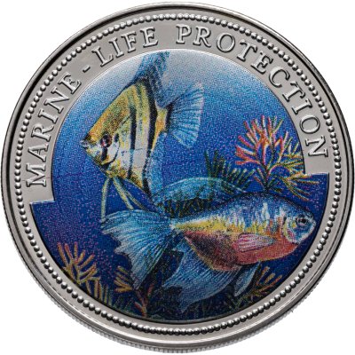 купить Либерия 1 доллар (dollar) 1996 "Защита морской жизни"