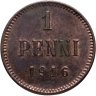 Купить 1 пенни (penni) 1916 Российская Финляндия