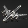 Купить [Редкость] Модель самолета "Ту-95" с дарственным шильдиком “Командиру и товарищу памятных 1956-60 годов полковнику Павлову Юрию Петровичу / 6/4 10231”, пластик, металл, СССР, 1960-1990 гг.
