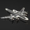 Купить [Редкость] Модель самолета "Ту-95" с дарственным шильдиком “Командиру и товарищу памятных 1956-60 годов полковнику Павлову Юрию Петровичу / 6/4 10231”, пластик, металл, СССР, 1960-1990 гг.