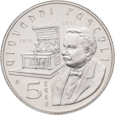 купить Сан-Марино 5 евро 2012 "100 лет со дня смерти Джованни Пасколи"