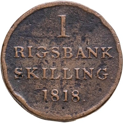 купить Дания 1 ригсбанкскиллинг (rigsbankskilling) 1818