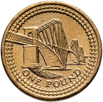 купить Великобритания 1 фунт (pound) 2004 "Мост Форт-Бридж в Шотландии"