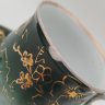 Купить Пара чайная, украшенная растительным декором, фарфор, золочение, аэрография, Товарищество М.С. Кузнецова в Дулёво, Российская империя, 1889-1917 гг.