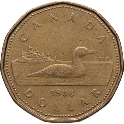 купить Канада 1 доллар (dollar) 1988