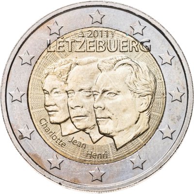 купить Люксембург 2 евро 2011 "50 лет награждения Великого герцога Люксембурга Жана титулом "lieutenant-représentant""