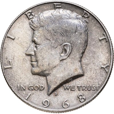 купить США 50 центов (1/2 доллара, half dollar) 1968 Kennedy Half Dollar (Кеннеди)