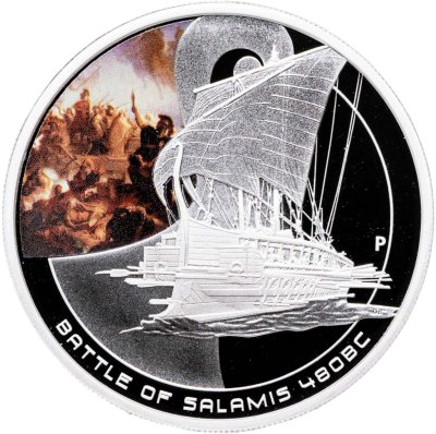 купить Острова Кука 1 доллар 2010 "Великие морские сражения - Битва при Саламисе»