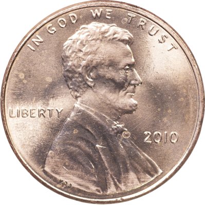 купить США 1 цент 2010 P [KM#468] "Lincoln Cent. Реверс щита"
