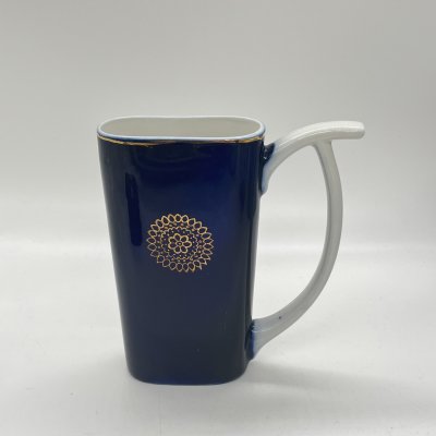 купить Поильник с цветочным декором, фарфор, крытье, золочение, кобальт, Городницкий фарфоровый завод, СССР, 1970-2000 гг.