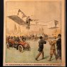 Купить Газета "Le Petit Journal" выпуск № 836 от 25 ноября 1906, в раме и паспарту, бумага, стекло, рама, Франция, 1906 г.