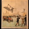Купить Газета "Le Petit Journal" выпуск № 836 от 25 ноября 1906, в раме и паспарту, бумага, стекло, рама, Франция, 1906 г.