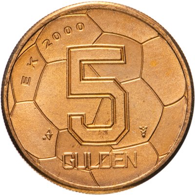 купить Нидерланды 5 гульденов (gulden) 2000 "Чемпионат Европы по футболу"
