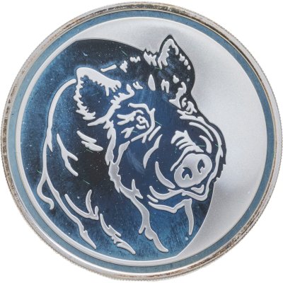 купить 3 рубля 2007 ММД кабан