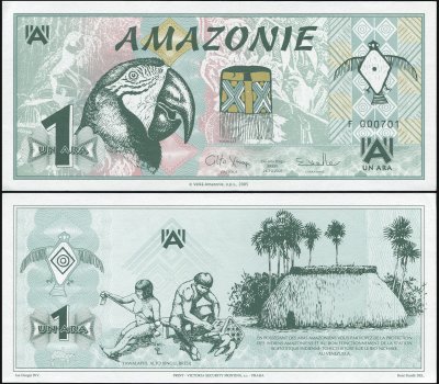 купить Амазония 1 ара 24.10.2005 [Бумага Pick NL [Serie F]] "Банкнота выпущена специально для коллекционеров и не является официальной денежной единицей."