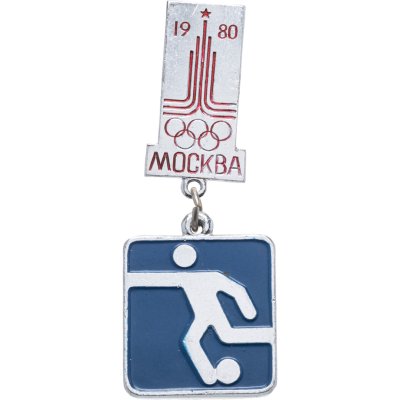 купить Значок Олимпиада Москва 1980 Футбол (Разновидность случайная )