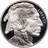 Купить США 1 доллар (dollar) 2001 P Proof "Американский буффало (бизон)"