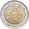 Купить Италия 2 евро 2012 "10 лет евро"