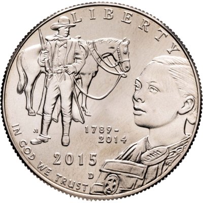 купить США 50 центов (1/2 доллара, half dollar) 2015 "225 лет Службе маршалов США", знак монетного двора: "D" - Денвер