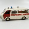 Купить Модель микроавтобуса РАФ-2203 "Скорая помощь" в масштабе 1:43, металл, пластик, деколь, СССР, 1980-1990 гг.