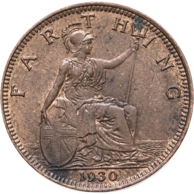 купить Великобритания 1 фартинг (farthing) 1930