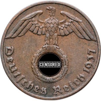 купить Германия, Третий рейх 1 рейхспфенниг (reichspfennig) 1937 "А"