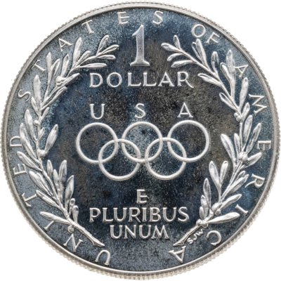 купить США 1 доллар 1988 "Участие США в Олимпиаде 1988 года в Сеуле"