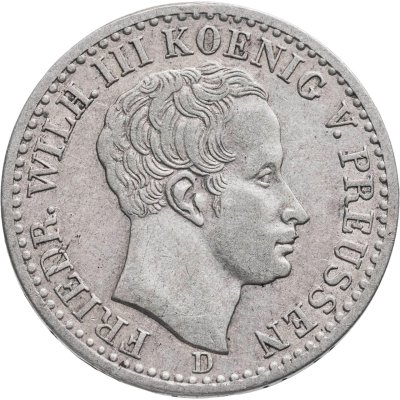 купить Королевство Пруссия, король Фридрих Вильгельм III. 1/6 талера 1840
