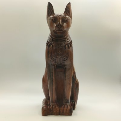 купить Скульптура "Бастет", дерево, резьба, тонировка, Азия, 1980-2010 гг.