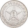 Купить 1 рубль 1921 АГ в слабе Монетник.ру AU det.