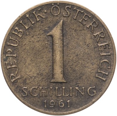 купить Австрия 1 шиллинг (shilling) 1961