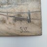 Купить Картина "Зимний пейзаж с тропинкой", подпись "Р.С.", дерево, масло, Россия, 1970-2000 гг.