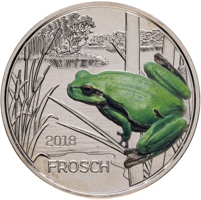 купить Австрия 3 евро 2018 "Лягушка" в капсуле