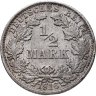Купить Германия 1/2 марки (mark) 1916 F знак монетного двора: "F" - Штутгарт, в слабе Монетник.ру MS62