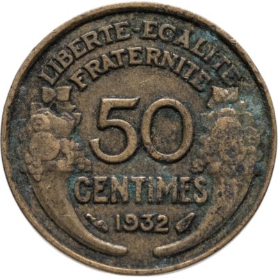купить Франция 50 сантимов 1932