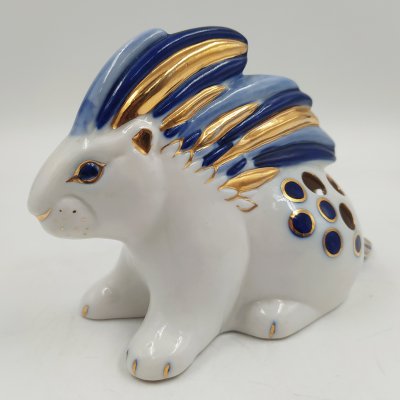 купить Карандашница "Дикобраз", скульптор Д.В. Горлов, фарфор, роспись, золочение, Ленинградский фарфоровый завод (ЛФЗ), СССР, 1960-1970 гг.
