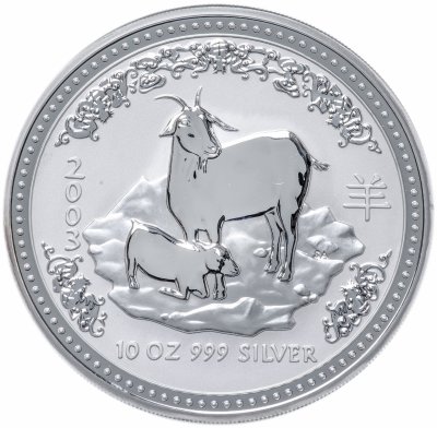 купить Австралия 10 долларов 2003 "Китайский гороскоп - Год козы"